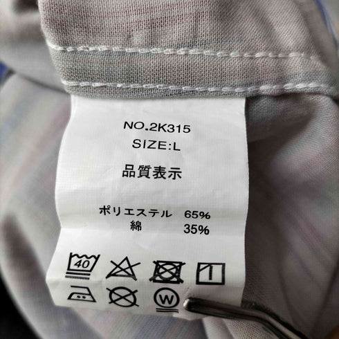 カンサイヤマモト KANSAI YAMAMOTO HOMME ロゴ 刺繍 S/S チェック シャツ メンズ JPN:L