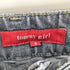 トミー TOMMY GIRL FREEDOM LOVE YOUALL 両面プリント ロゴ刺繍 デニム ショート スカート Y2K レディース M