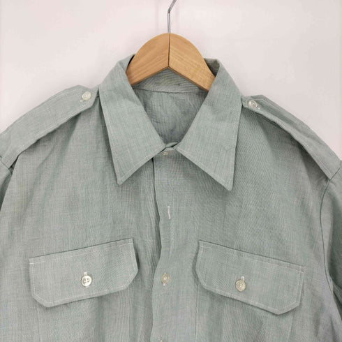 ユーエスアーミー U.S. ARMY 80S AG-415 DURABLE PRESS SHORT SLEEVE ポリ コットン ショートスリーブ ミリタリー シャツ 1982年製 メンズ 15 1/2