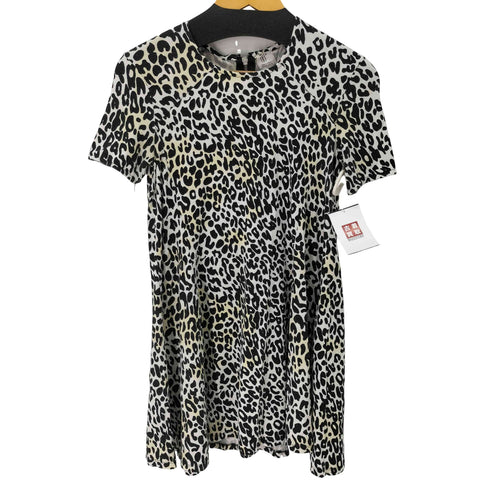 ザラ ZARA レオパード柄 レーヨンワンピース レディース import:S
