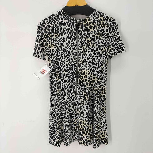 ザラ ZARA レオパード柄 レーヨンワンピース レディース import:S