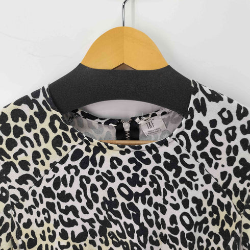 ザラ ZARA レオパード柄 レーヨンワンピース レディース import:S