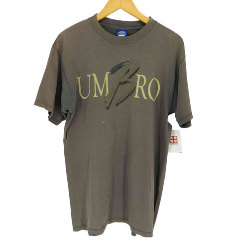 アンブロ UMBRO 90s USA製 両面プリントクルーネックTシャツ メンズ JPN:L