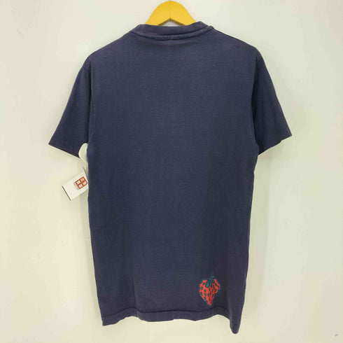 90s insane 袖&裾シングル 苺 いちご クルーネックTシャツ メンズ