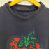 90s insane 袖&裾シングル 苺 いちご クルーネックTシャツ メンズ