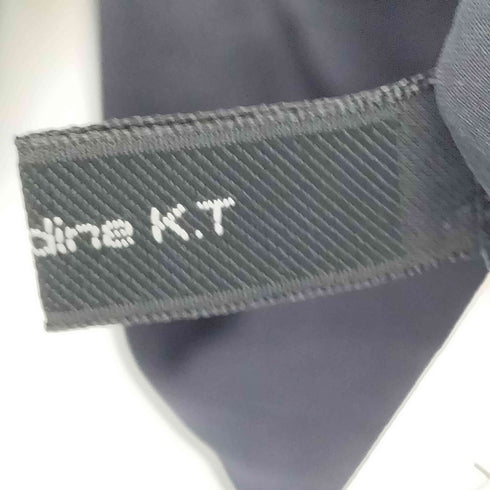 ギャバジンケーティー Gabardine K.T ナイロンシルク 切替 シアーストレッチシャツ レディース 11