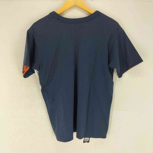 USA製 BEARDSLEY BEARS 3段ラバープリント ダブルフェイスクルーネックTシャツ メンズ JPN:L