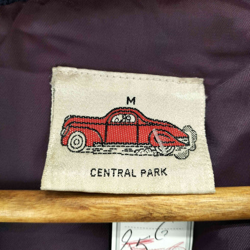 CENTRAL PARK レザー切替ニットブルゾン メンズ M
