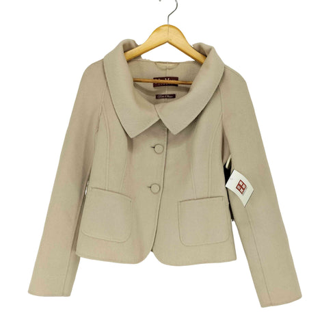 マックスマーラステュディオ MAX MARA STUDIO アンゴラウール オープンカラーショートコート レディース IJ 42