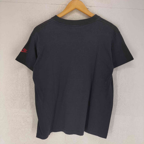 ナイキ NIKE 90s 銀タグ USA製 袖シングル フロントプリントクルーネックTシャツ メンズ JPN:L