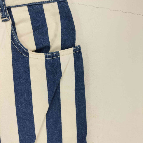 MADE IN MOROCCO ストライプデニムパンツ メンズ 9/10