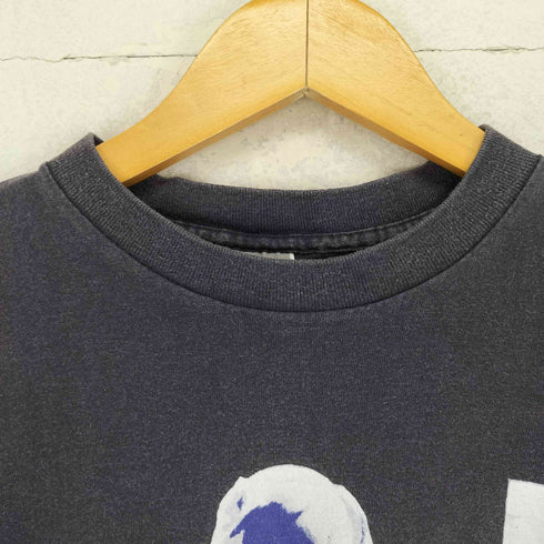 ナイキ NIKE 90s 銀タグ USA製 袖裾シングル フロントプリントクルーネックTシャツ メンズ BOY'S M