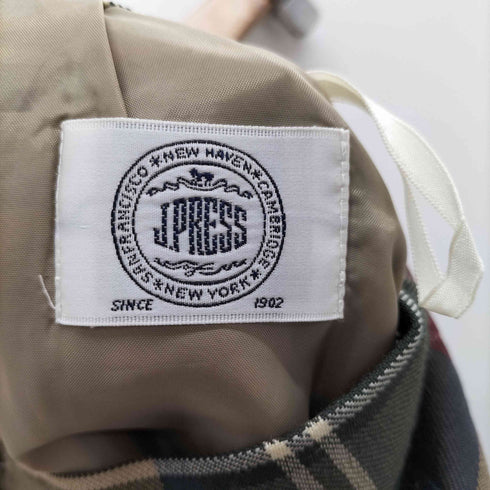 ジェイプレス J.PRESS ウールチェックスカート レディース W61-65 H88-92