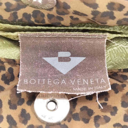 ボッテガヴェネタ BOTTEGA VENETA OLD ナイロン Bロゴ レオパード ミニ ハンドバッグ レディース