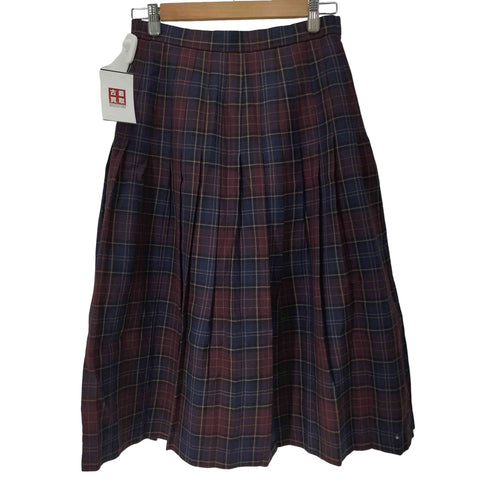 EDINBURGH MADE IN SCOTLAND タータンチェックプリーツスカート レディース