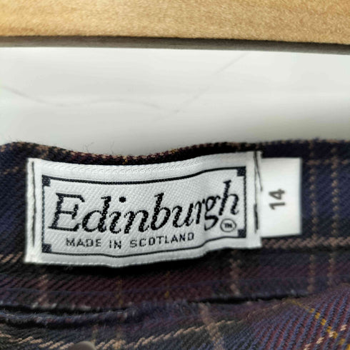 EDINBURGH MADE IN SCOTLAND タータンチェックプリーツスカート レディース