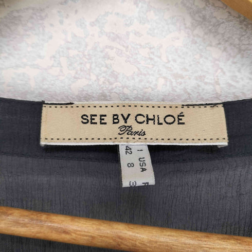 シーバイクロエ SEE BY CHLOE シルクカーディガン レディース 42