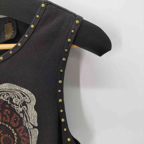 ハーレーダビッドソン HARLEY-DAVIDSON スタッズデザインタンクトップ レディース import:M