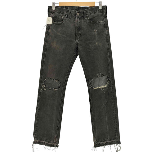 リーバイス Levis 505 エジプト製 ストレート ダメージデニム メンズ W30/L30