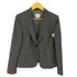 アルマーニコレツィオーニ ARMANI COLLEZIONI ピークドラペル ストライプウールテーラードジャケット レディース 42