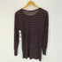 ティーバイアレキサンダーワン T by Alexander Wang リネン混 ボーダーシアーカットソー レディース XS