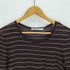 ティーバイアレキサンダーワン T by Alexander Wang リネン混 ボーダーシアーカットソー レディース XS