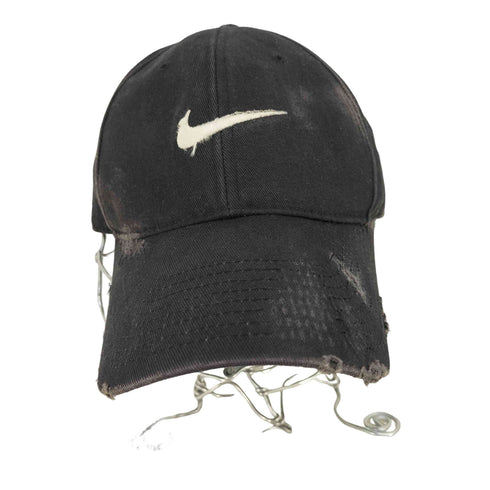 ナイキ NIKE スウォッシュ刺繍 ダメージキャップ メンズ
