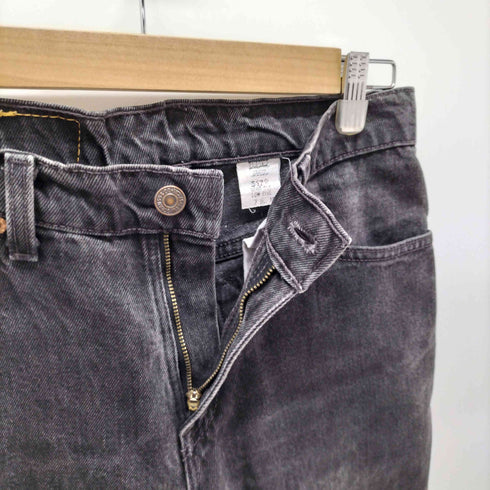 リーバイス Levis 90S 98年製 MADE IN USA 517 フレアブラックデニムパンツ 後染め レディース JPN:M