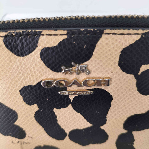 コーチ COACH レオパード パスケース レディース