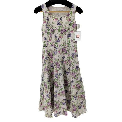 ローラアシュレイ LAURA ASHLEY 花柄 ノースリーブワンピース レディース 7