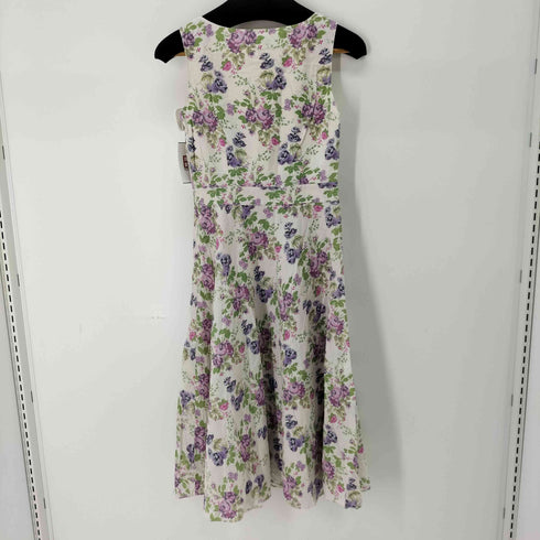 ローラアシュレイ LAURA ASHLEY 花柄 ノースリーブワンピース レディース 7