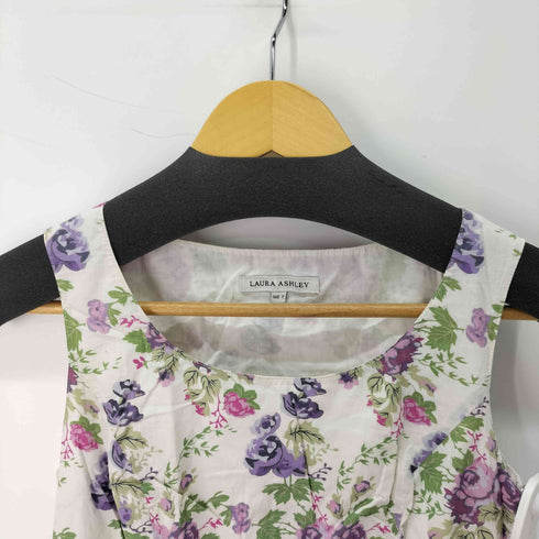 ローラアシュレイ LAURA ASHLEY 花柄 ノースリーブワンピース レディース 7