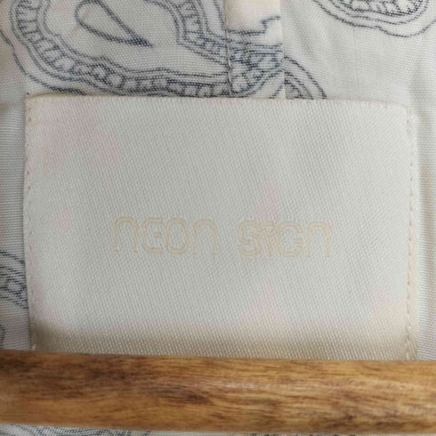 ネオンサイン NEON SIGN レーヨン100 総柄シャツコート メンズ ONE SIZE