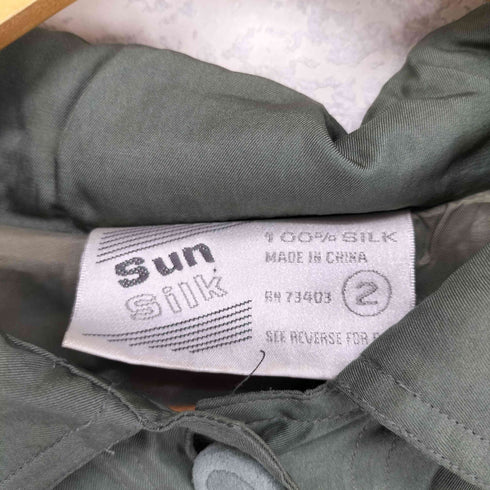 SUN SILK シルク100 バックスエード刺繍デザインジャケット メンズ JPN:2