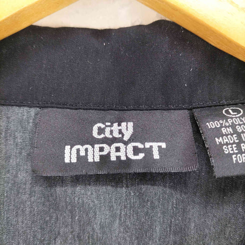 CITY IMPACT ボックスシルエット グラフィックデザイン開襟シャツ メンズ JPN:L