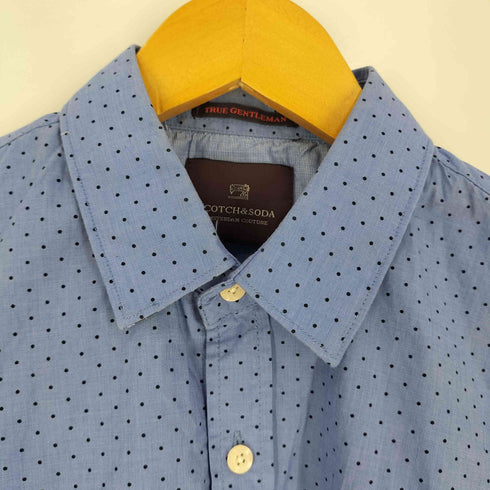 スコッチアンドソーダ SCOTCH&SODA TRUE GENTLEMAN ドット柄 レギュラーカラー シャツ メンズ import:M