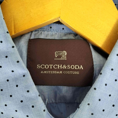 スコッチアンドソーダ SCOTCH&SODA TRUE GENTLEMAN ドット柄 レギュラーカラー シャツ メンズ import:M