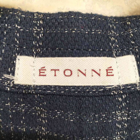 エトネ Etonne チェック柄テーラードジャケット メンズ S