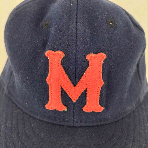 エベッツフィールドフランネルズ Ebbets Field Flannels USA製 M刺繍 6パネルウールキャップ メンズ