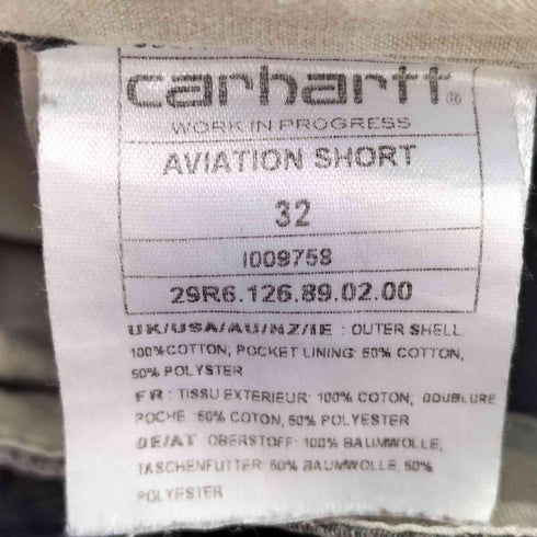 カーハート Carhartt AVIATION SHORT リップストップ カーゴショーツ ハーフパンツ メンズ 32