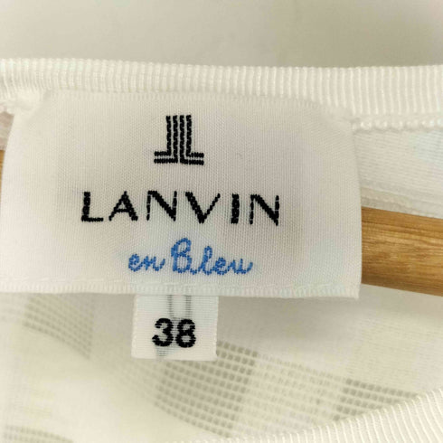 ランバンオンブルー LANVIN en Bleu フレンチスリーブ シアートップス レディース JPN:38