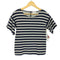 ランバンオンブルー LANVIN en Bleu デザインスリーブボーダーカットソー レディース JPN:38