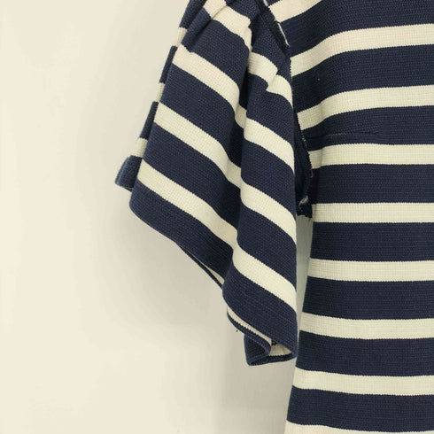 ランバンオンブルー LANVIN en Bleu デザインスリーブボーダーカットソー レディース JPN:38