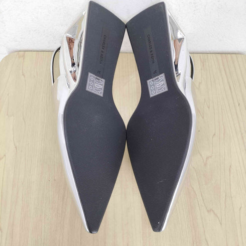 チャールズアンドキース CHARLES&KEITH セリー トライアングルヒールスリングバックパンプス レディース JPN:23.5