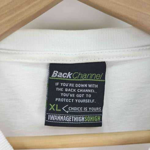バックチャンネル Back Channel COLLEGE LOGO LONG SLEEVE T カレッジ ロゴ ロング スリーブ Tシャツ メンズ import:XL