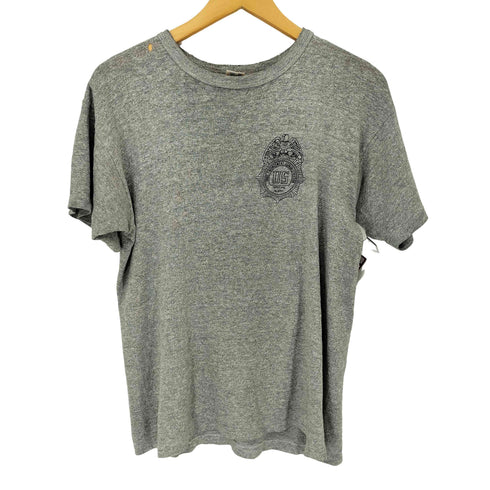 チャンピオン Champion 80S USA製 トリコタグ後期 フロントプリント S/S Tシャツ メンズ import:L
