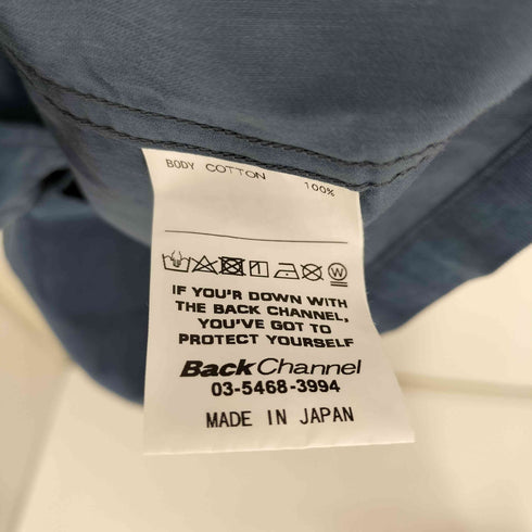 バックチャンネル Back Channel CORDUROY HALF SLEEVE SHIRT コーデュロイ ハーフ スリーブ シャツ メンズ import:XL