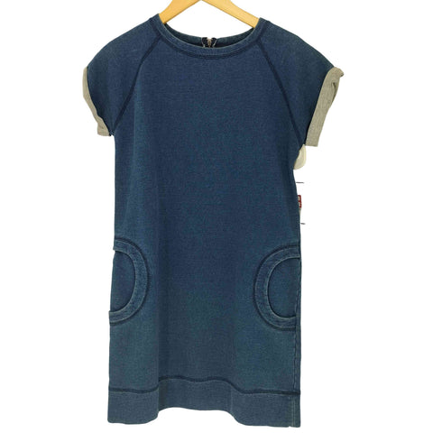 ランバンオンブルー LANVIN en Bleu インディゴ スウェットワンピース レディース JPN:38