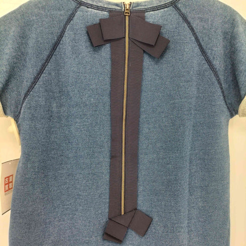 ランバンオンブルー LANVIN en Bleu インディゴ スウェットワンピース レディース JPN:38