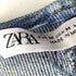 ザラ ZARA スクエアネックデニムワンピース レディース import:M